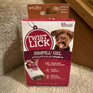 Twist + Lick Simpill Gel for Dogs - Peanut Butter Flavor